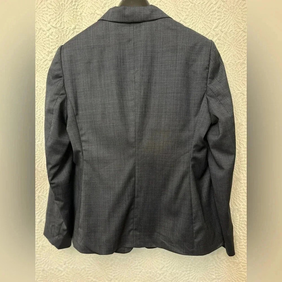 Hugo Boss Jaseia Virgin Wool Blazer Size 12 Navy Single Breasted Business NWT - Picture 14 of 16